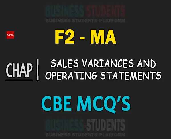 F2 Chapter-14b-Sales-variances-and-operating-statements