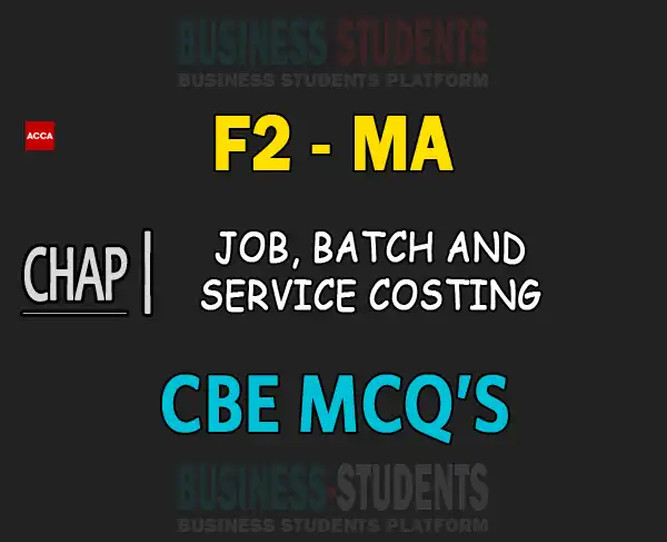 F2 Chapter-9a-Job,-batch-and-service-costing